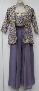 Beautiful Light Purple Plazo Suit