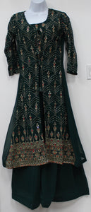 Beautiful Dark Green Sharara Suit