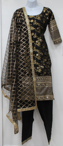 Beautiful Black Plazo Suit