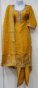 Beautiful Dark Yellow Suit