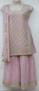 Beautiful Baby Pink Sharara Suit