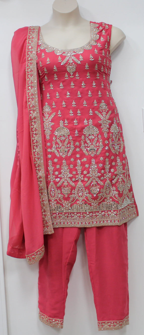Beautiful Blush Pink Plazo Suit