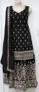 Beautiful Black Plazo Suit