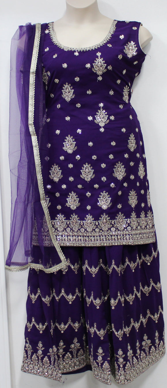 Beautiful Dark Purple Suit