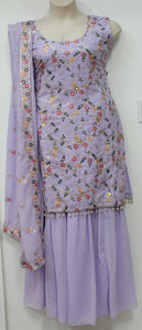 Beautiful Lavender Sharara Suit