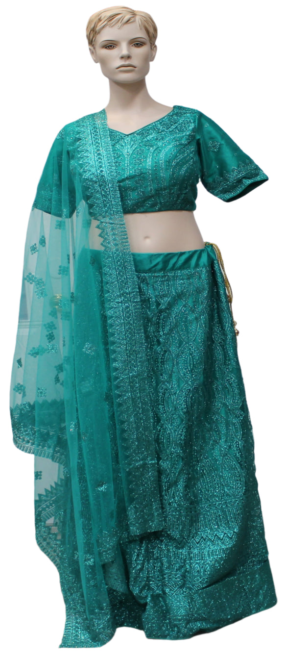 Beautiful Dark Green Lehenga