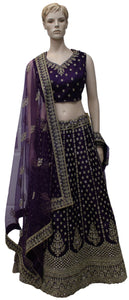 Beautiful Dark Purple Lehenga