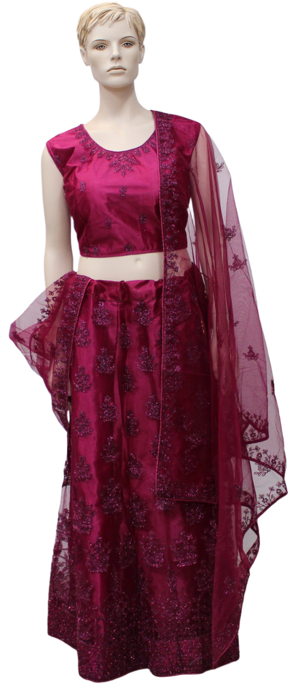 Beautiful Wine Lehenga