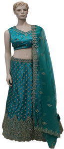 Beautiful Teal Blue Lehenga
