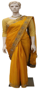Beautiful Mustard Yellow Saree