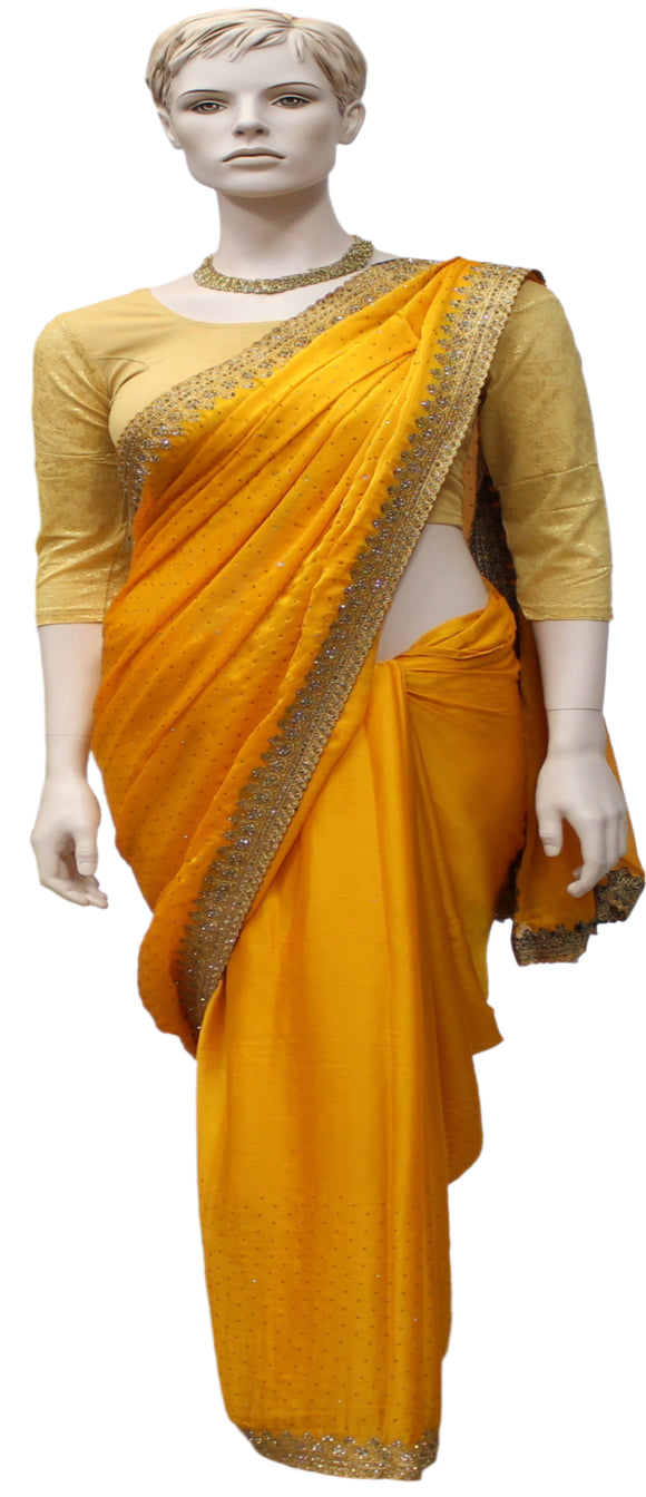 Beautiful Yellow Saree
