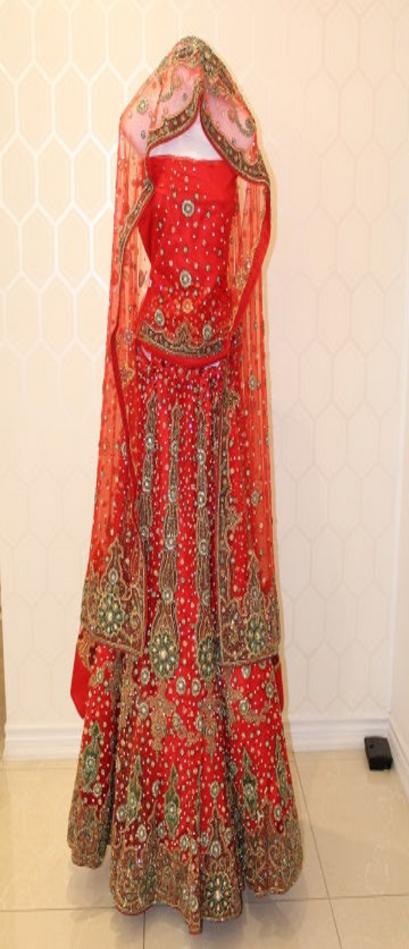 Red Fancy Lehenga