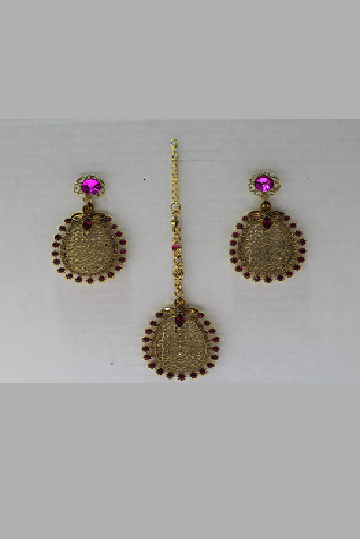Copper Earrings and Tikka