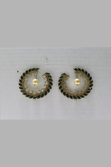 Gold Plated Polki Earrings