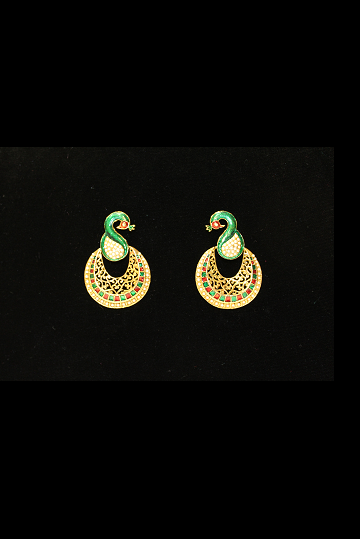 Pearl Peacock Earrings